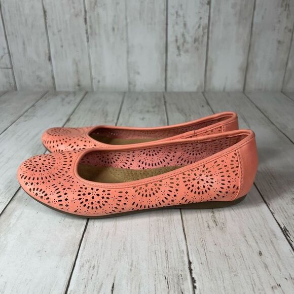Sonoma coral peach summer slip on Womens 6 - Picture 2 of 7